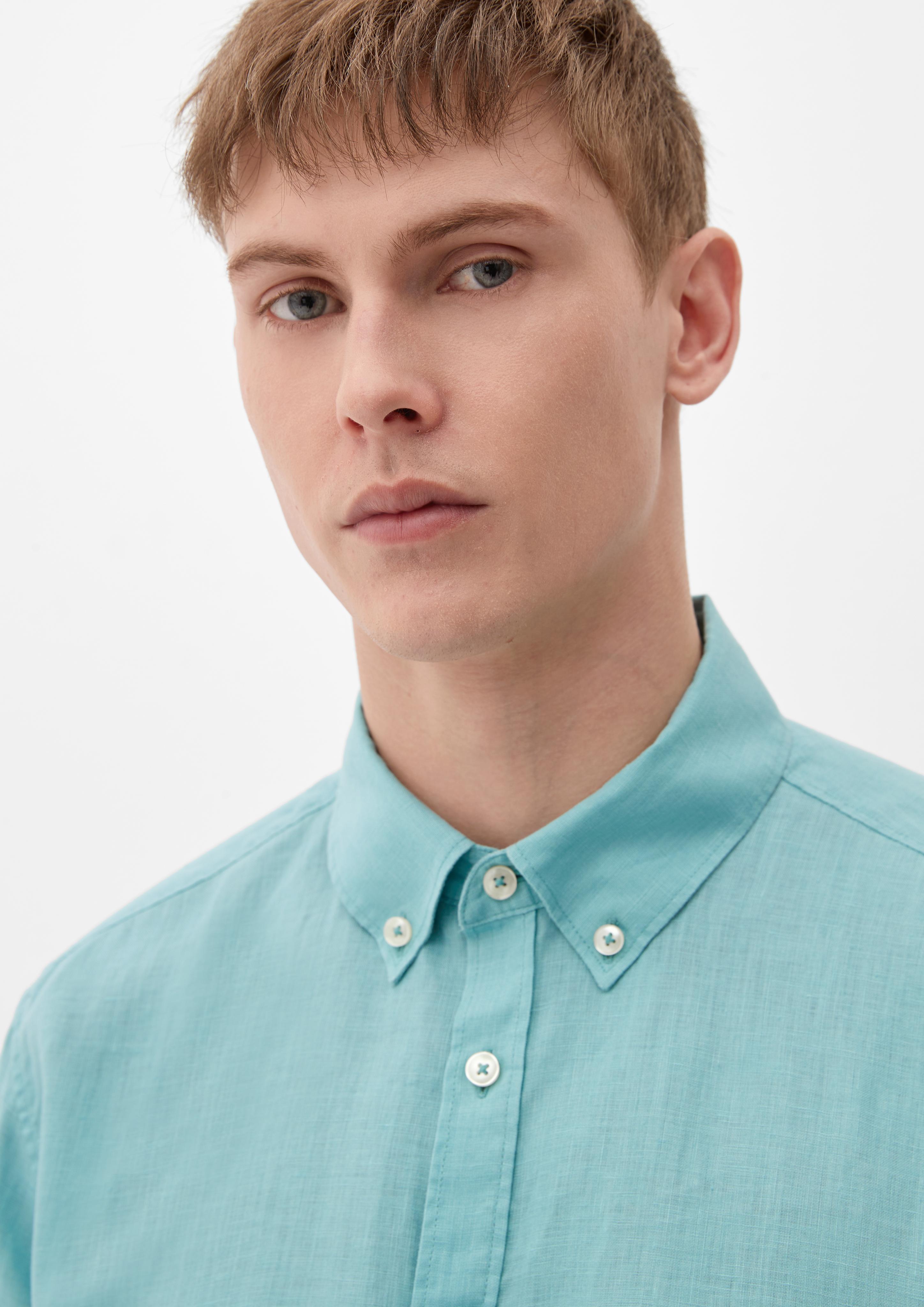Leinenhemd mit Button-Down-Kragen  2127510-6120