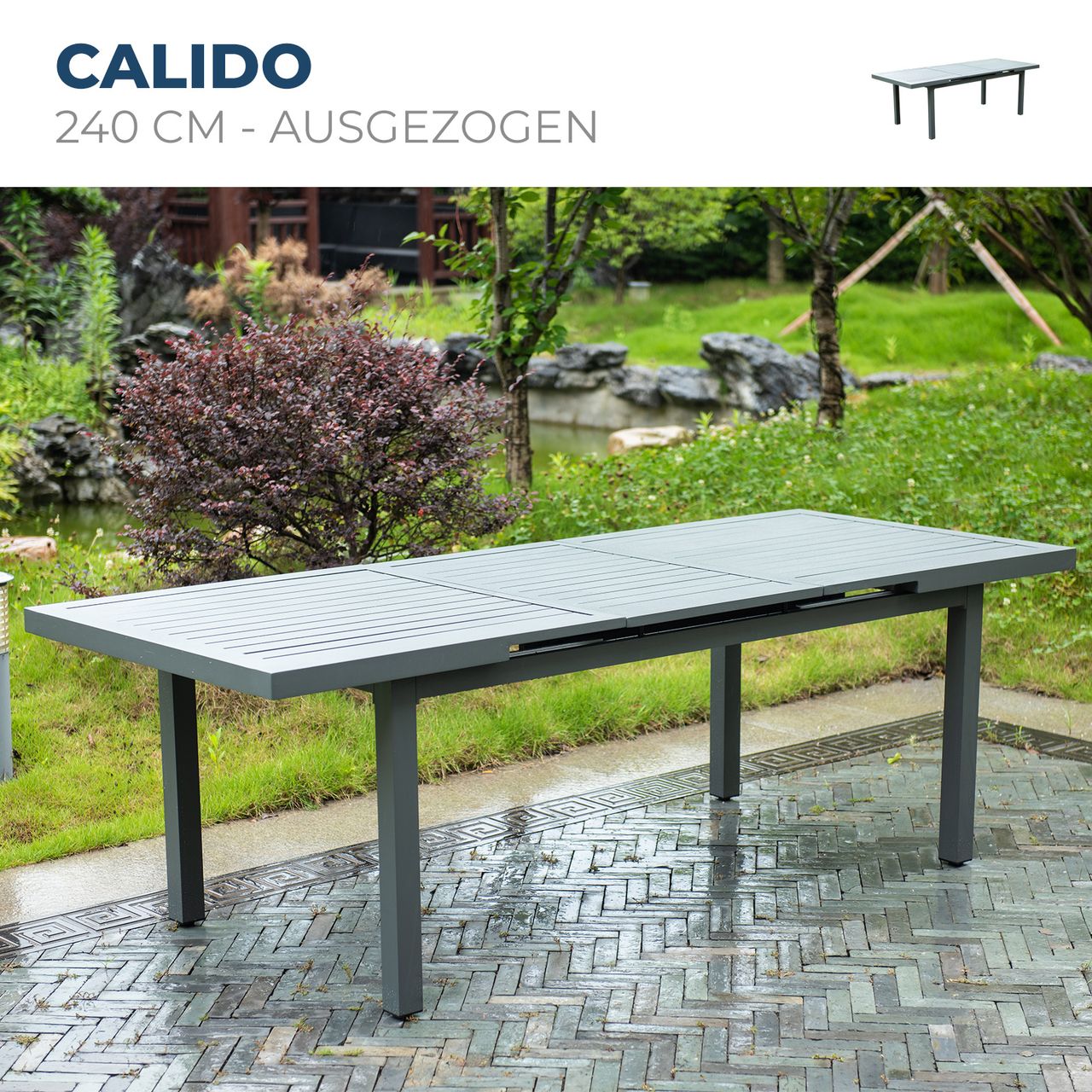 Home Deluxe Gartentisch CALIDO