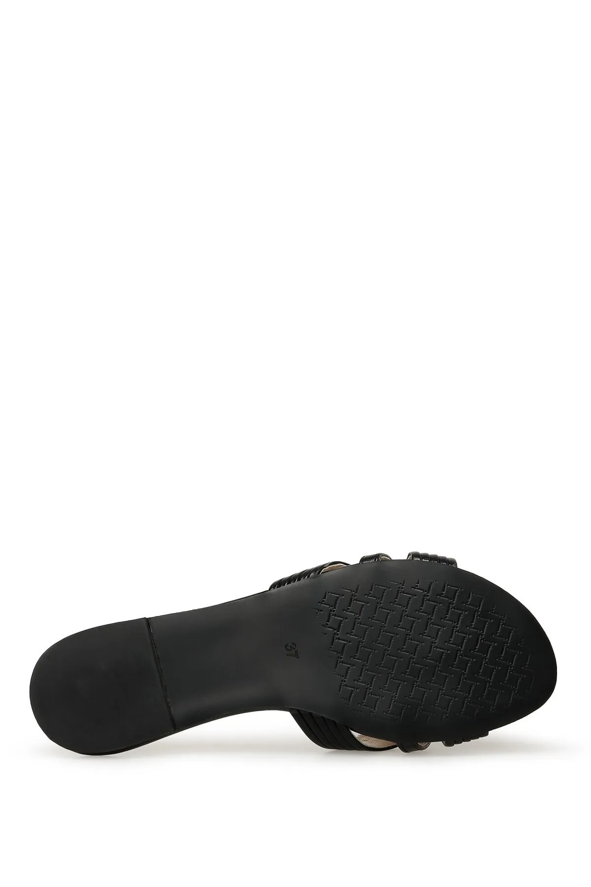 İnci  Lissy 3fx Schwarze flache Hausschuhe für Damen