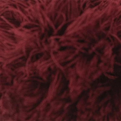 Pompon Burgundy red
