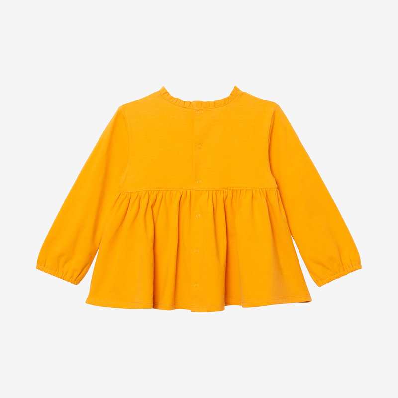 Tee-shirt bio fille jaune bébé fille Catimini