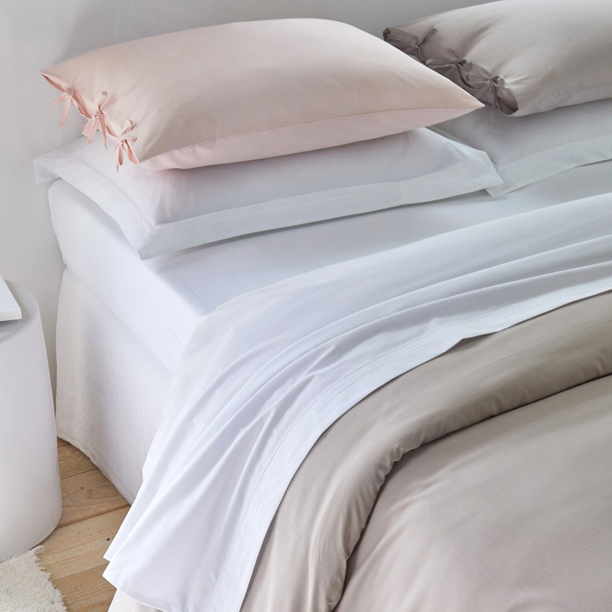 Linge de lit uni percale
