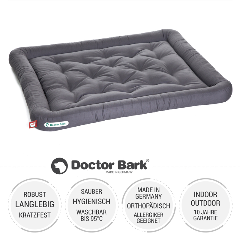 Doctor Bark Hundekissen Doctor Bark Liegekissen grau XL
