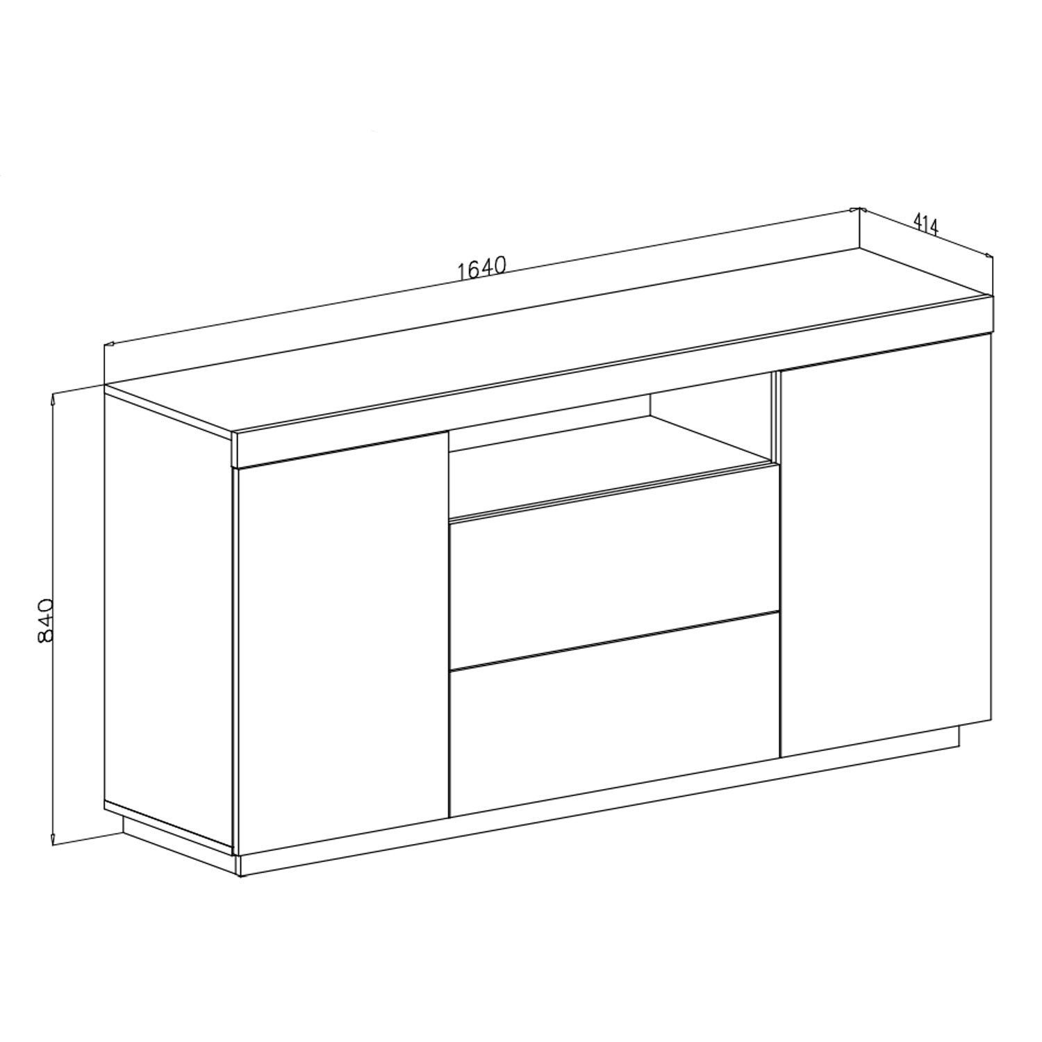 Domando Wohnzimmer-Set Wohnzimmerset Ravello M2, (2-St), Breite 250cm, variabel stellbar, Push-to-open-System