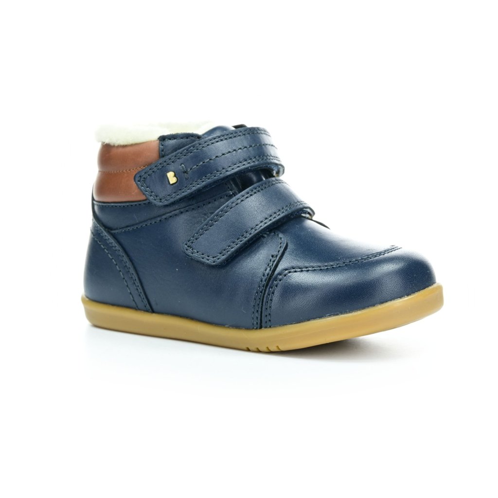 Bobux Timber Arctic Navy dunkelblaue gefütterten Stiefeletten