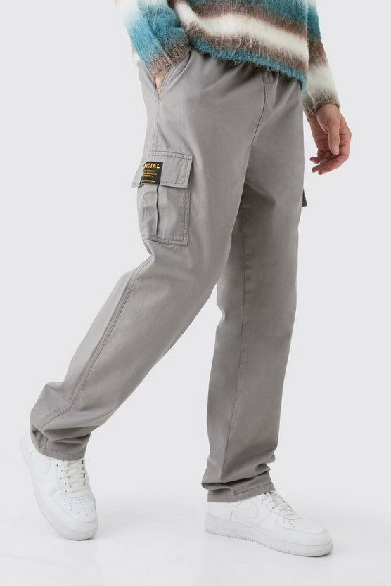 Tall Twill Cargo-Hose mit geradem Bein