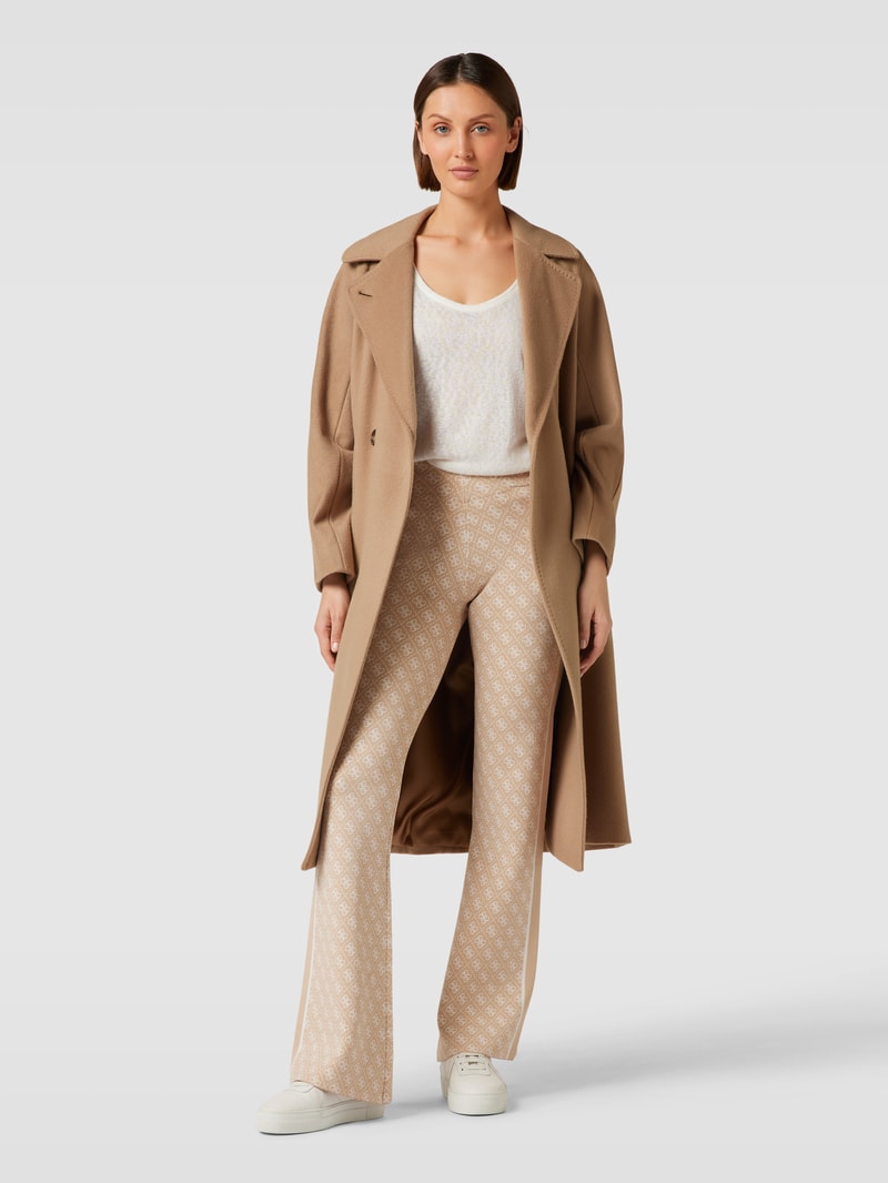Flared Fit Hose mit Galonstreifen in beige