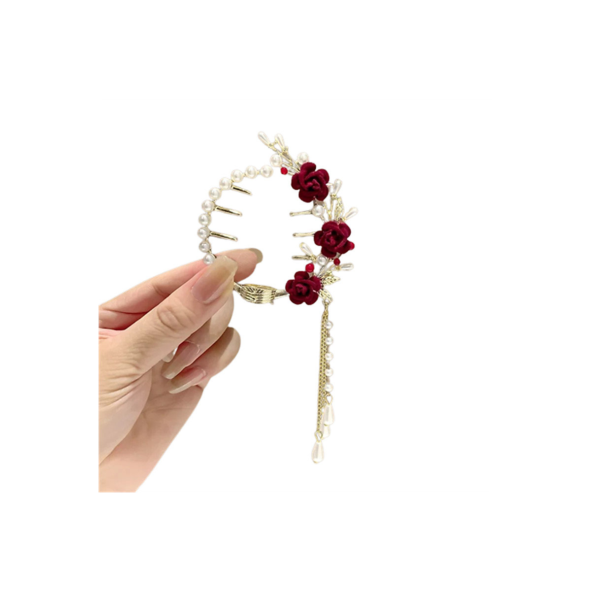 Fleischbällchen-Haarkarte für Kinder Pferdeschwanz-Haarspange für Kinder, Lockenwickler Haarschmuck