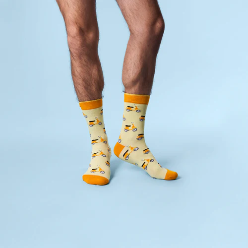 Robin & Emilie yellow socks