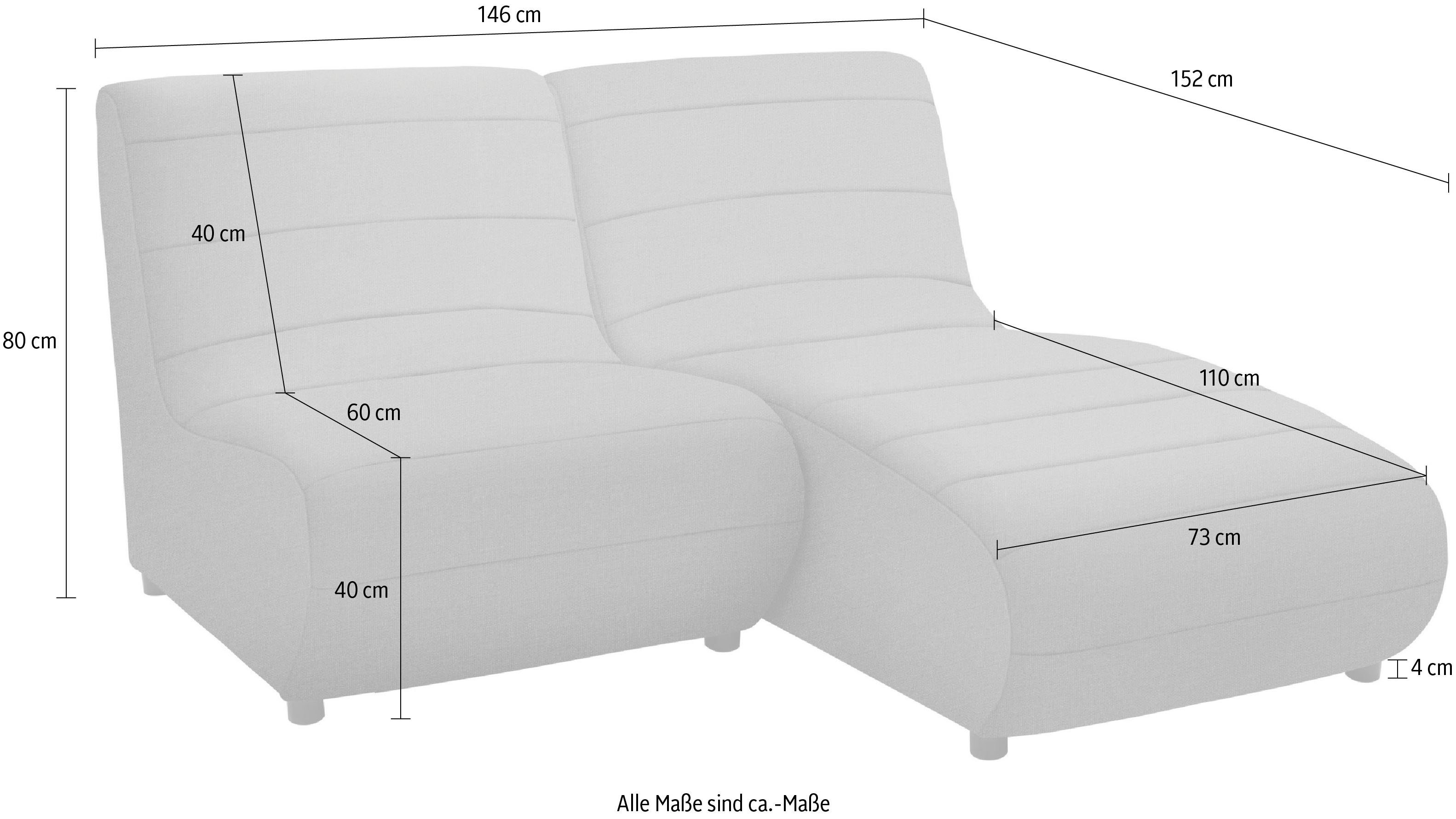 DOMO collection 2-Sitzer Soleil, Speziell für Outdoor, witterungsbeständig, incl. Schutzhülle