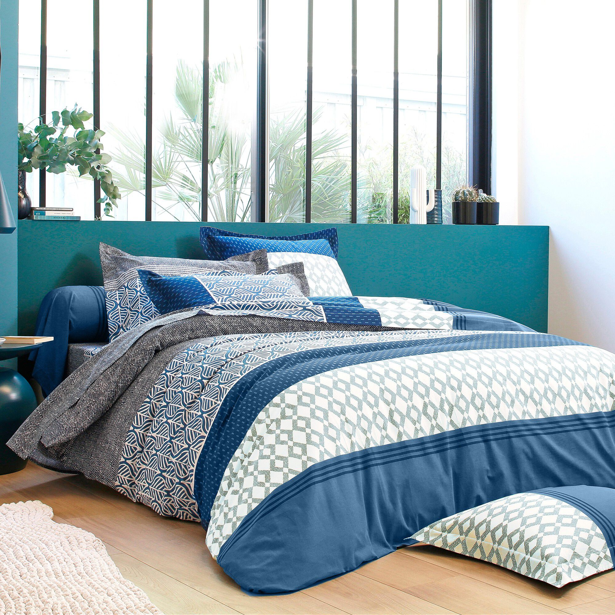 Linge de lit Tommy imprimé géométrique