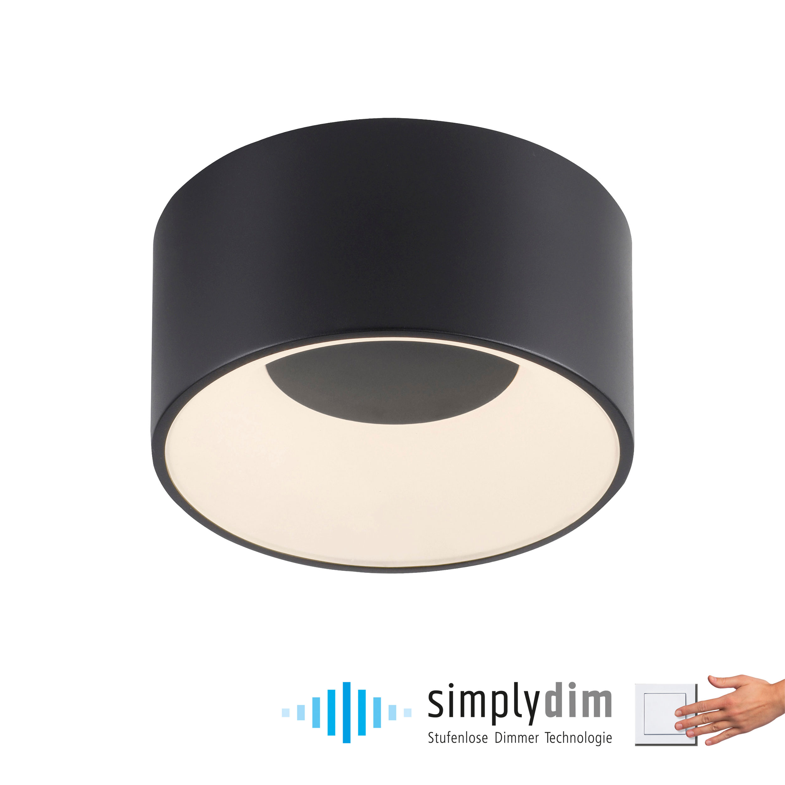 JUST LIGHT.LED-Deckenleuchte 1flg