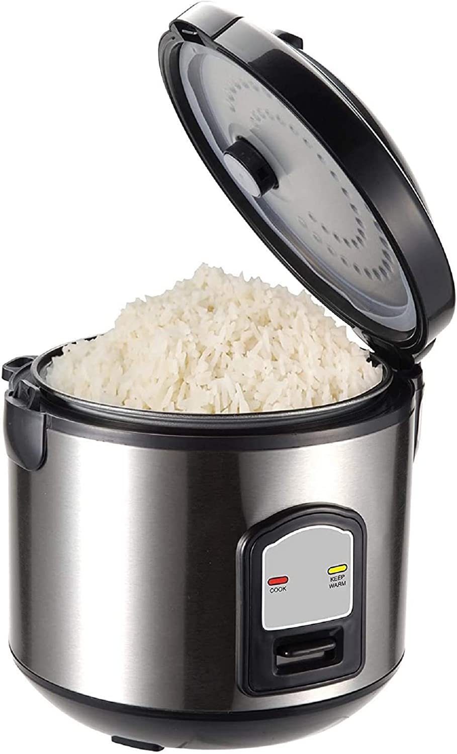 JUNG Reiskocher Reisgarer 3in1, Reistopf alle Reisarten, Reiskocher elektrisch 1,2L, 400 W, Dampfgarer, Cooker, Steamer, Dämpfer, Risottokocher, Gemüsegarer