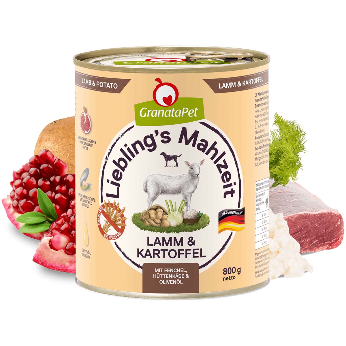 GranataPet Liebling's Mahlzeit Lamm und Kartoffel bei ZooRoyal