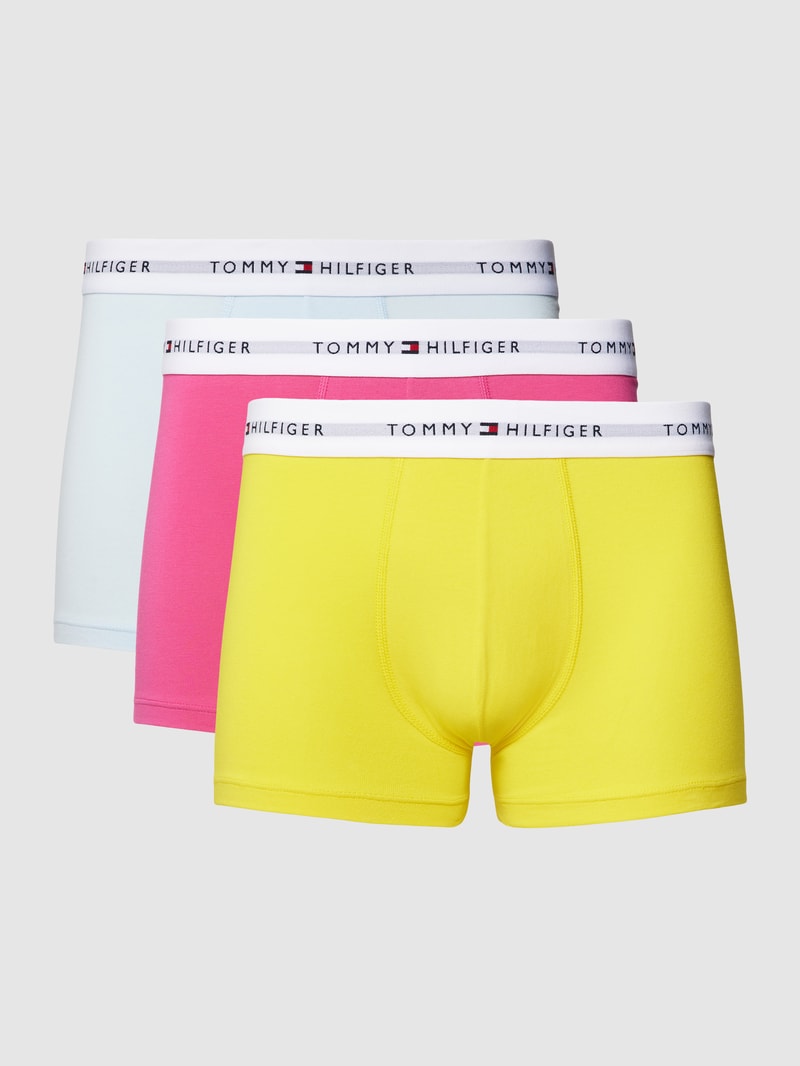 Trunks mit elastischem Logo-Bund im 3er-Pack in pink
