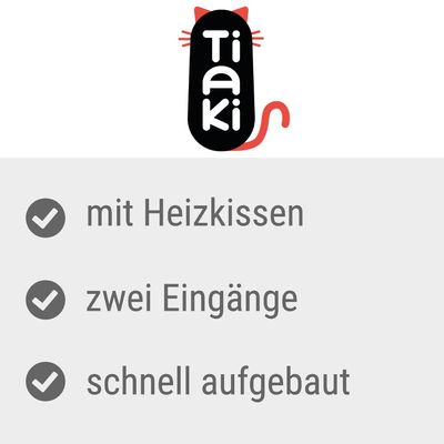 TIAKI Beheizte Katzenhütte Bola