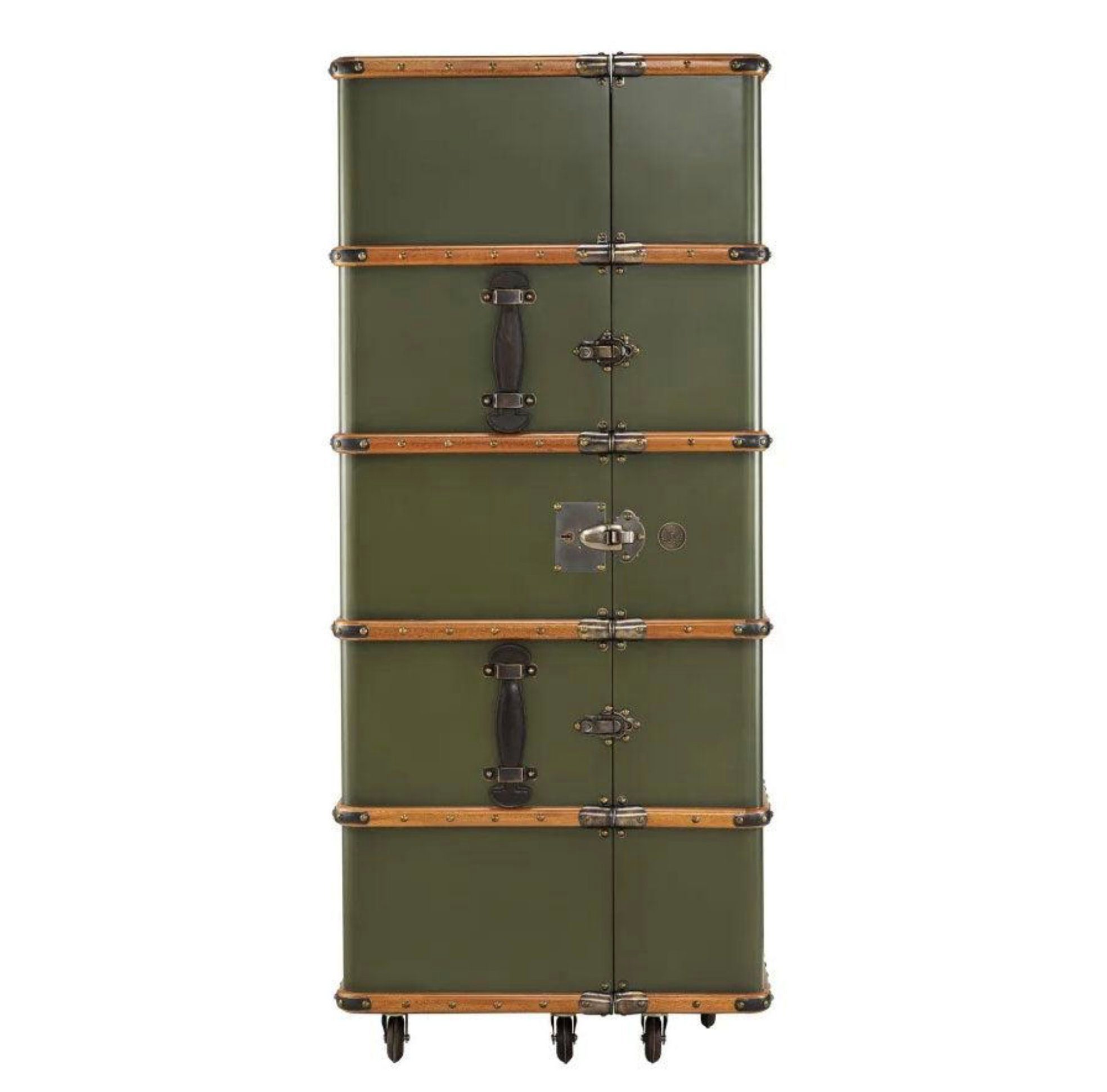 AUTHENTIC MODELS Barschrank Koffer Stateroom Field Green