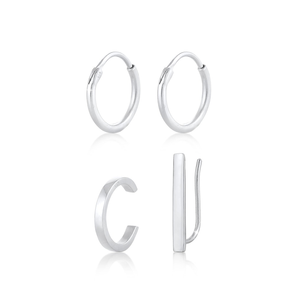 Elli Elli Boucles d'Oreilles Créoles Earcuff Earclimber Trend Blogger Basic Boucles d' Boucles d'oreilles