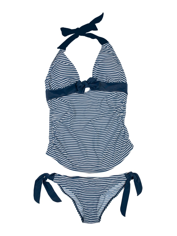 petit amour Umstandstankini ANNIE in Blau-weiß gestreift maternity swimwear günstig kaufen