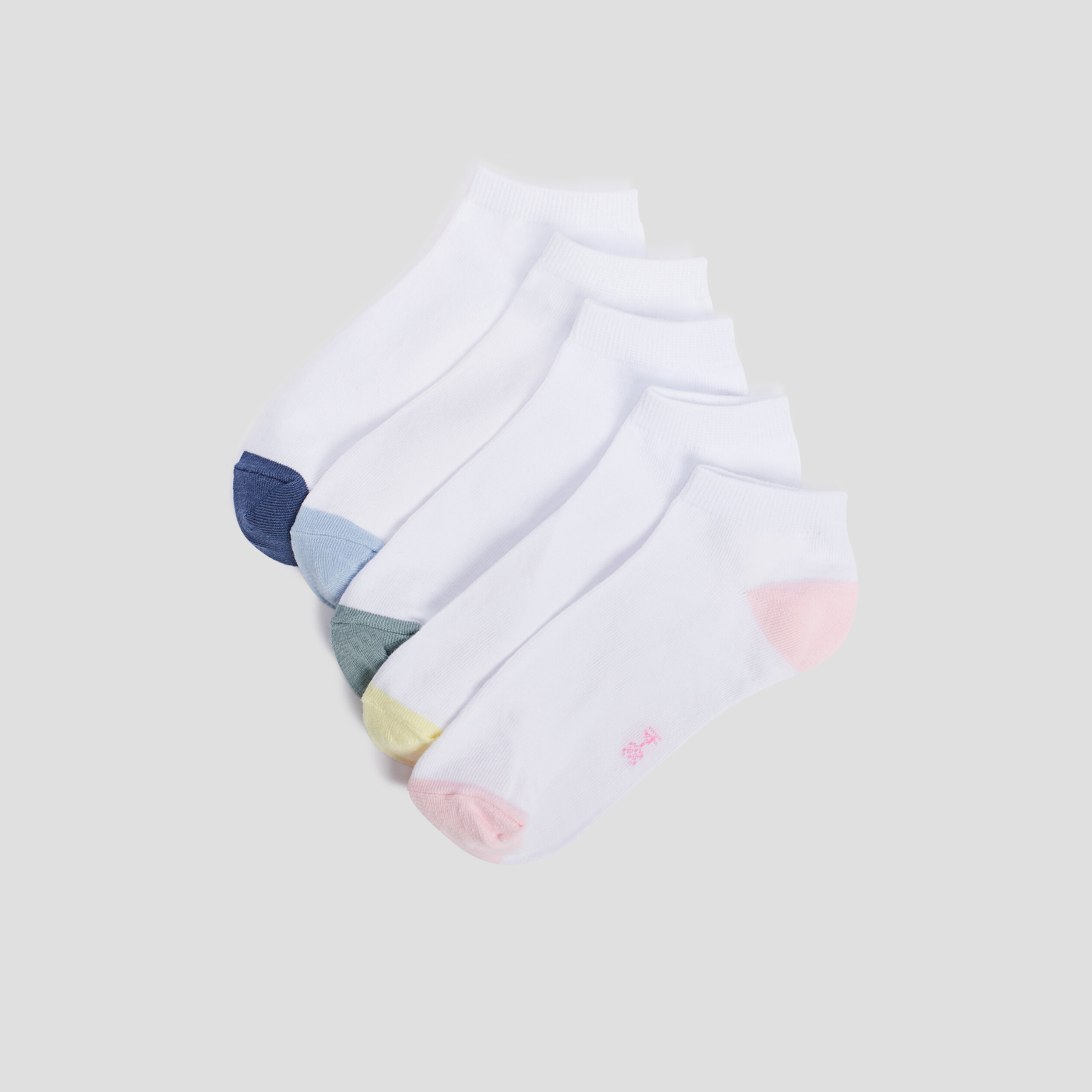 Lot 5 paires chaussettes blanc femme | La Halle