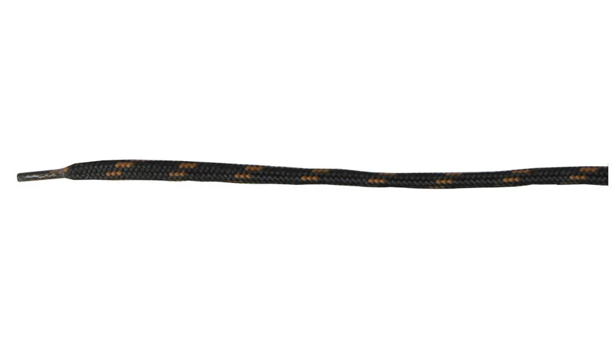 Bafee Rundsenkel dick, schwarz/braun 150 cm
