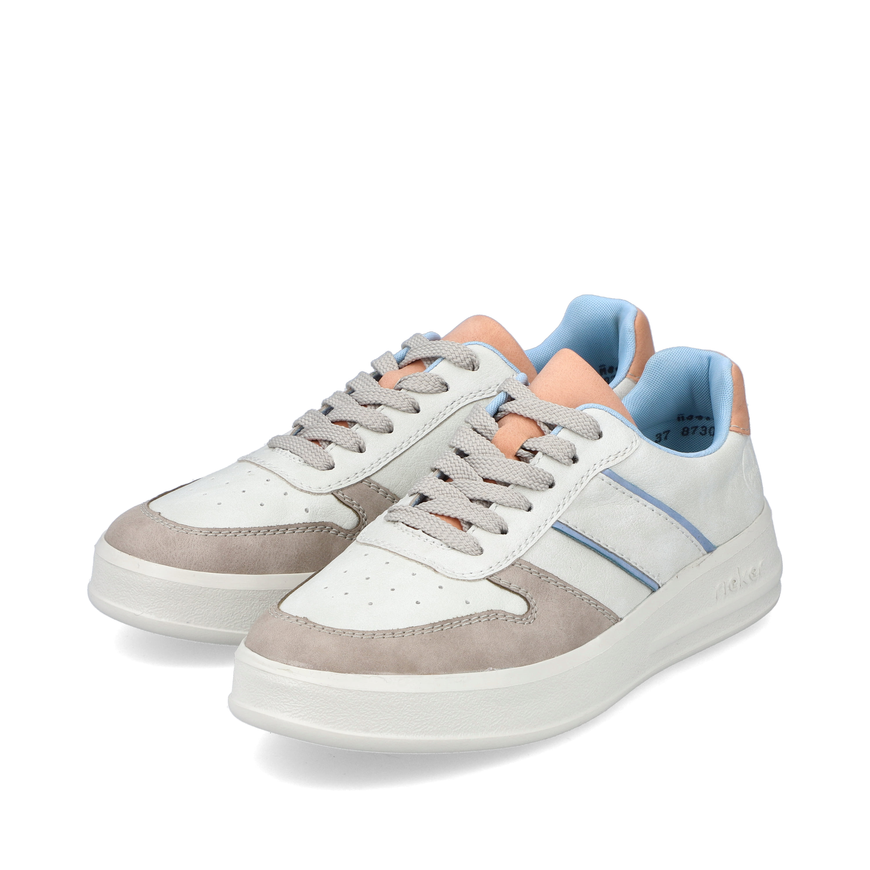 Rieker Damen Sneaker Low schwanenweiss