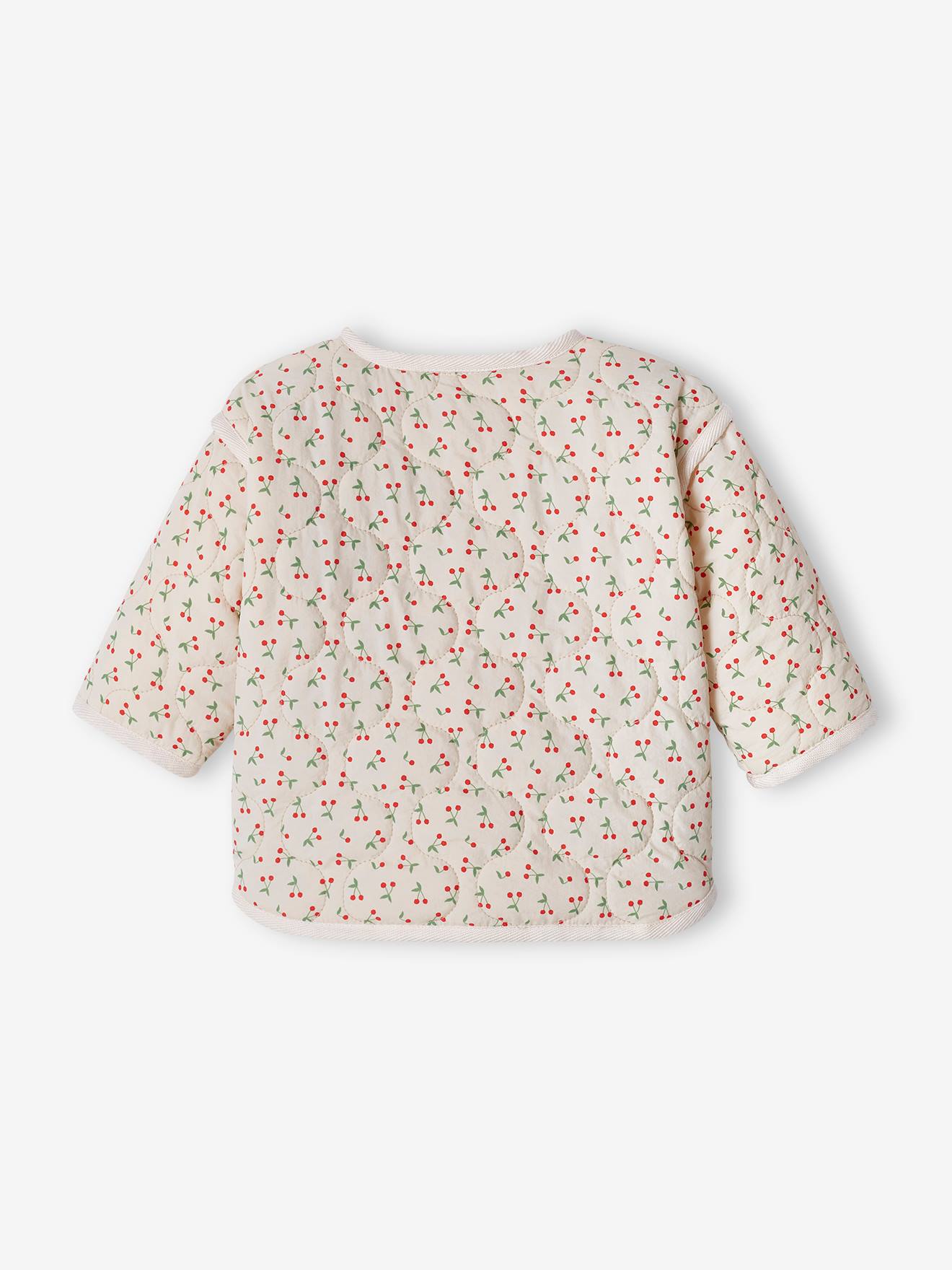 Veste matelassée bébé rose pâle