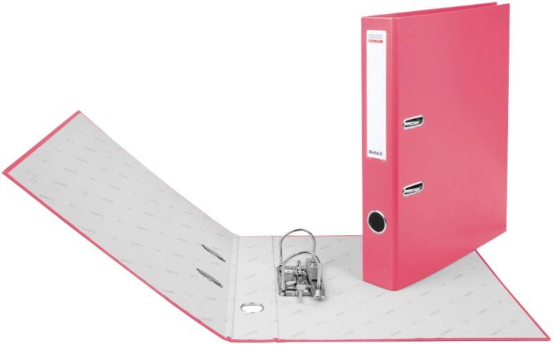 Biella Ordner DIN A4 40 mm Rosa 2 Ringe 10341440U Pappkarton, PP (Polypropylen)