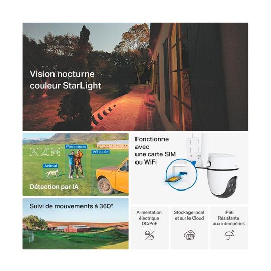 Sicherheitskamera TAPO TC40GW 4G