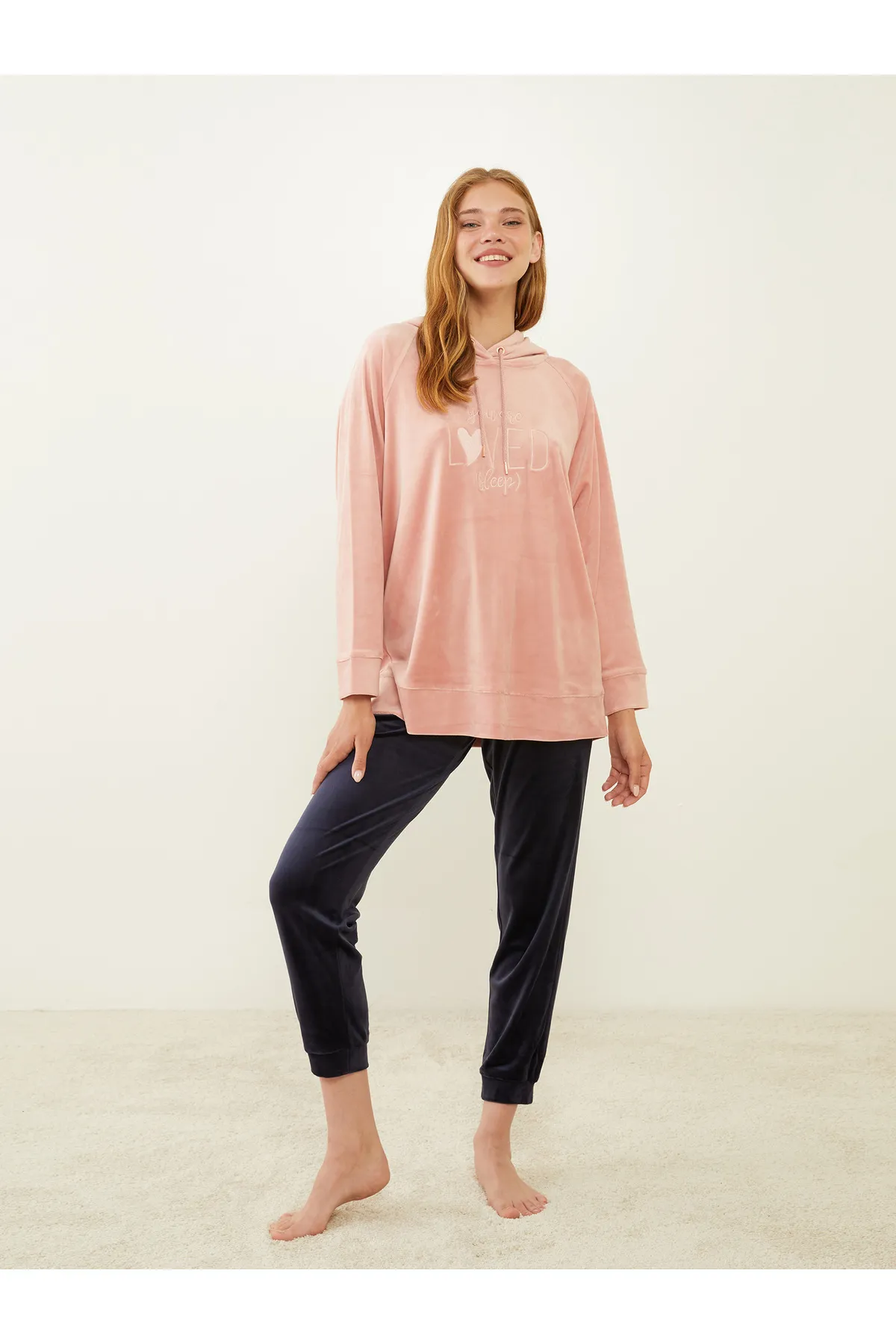 LC Waikiki  Einfarbige Pyjamahose für Damen mit elastischem Bund
