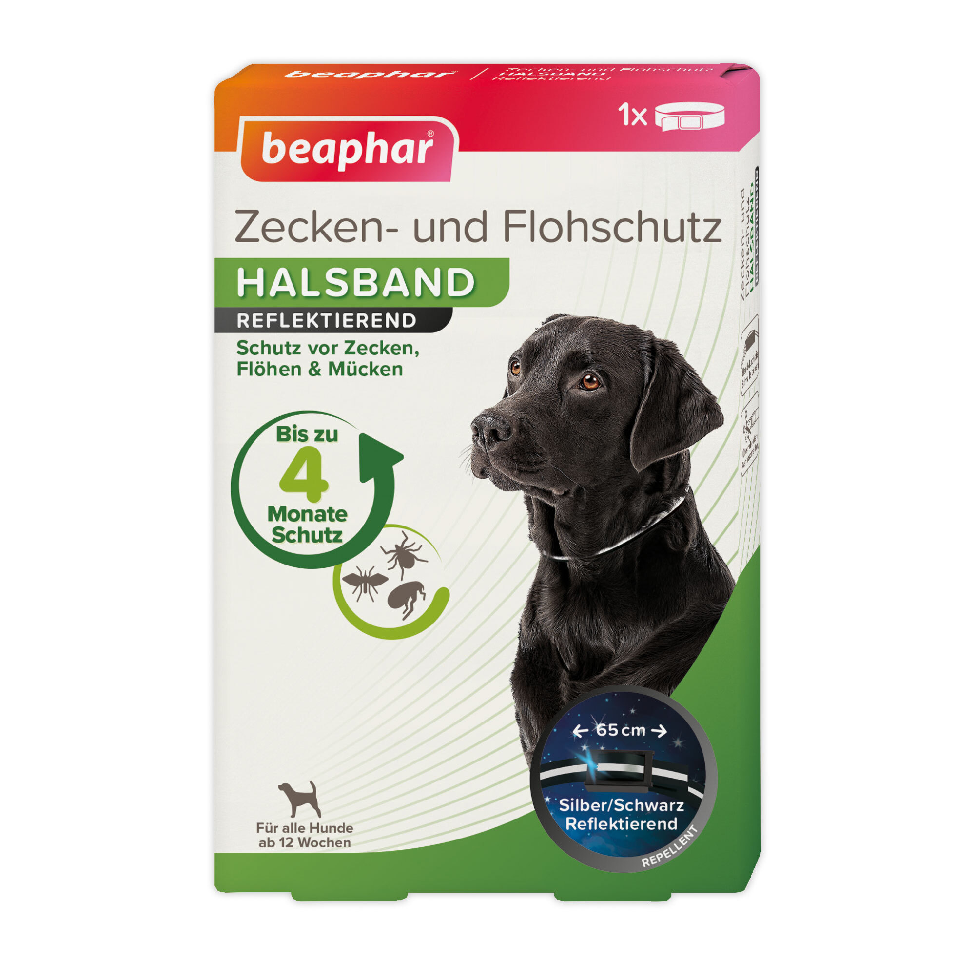 Beaphar Floh- & Zeckenmittel Beaphar reflektierendes Zecken- und Flohschutz Halsband
