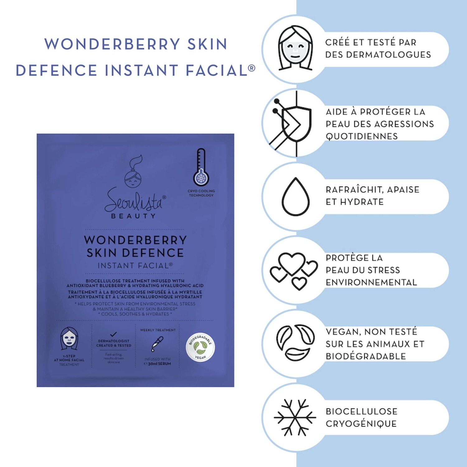 seoulista beauty Wonderberry tretman za lice s trenutnim učinkom - višestruko pakiranje od 3 komada