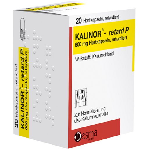 KALINOR retard P 600 mg Hartkapseln  20 St  Hartkapseln