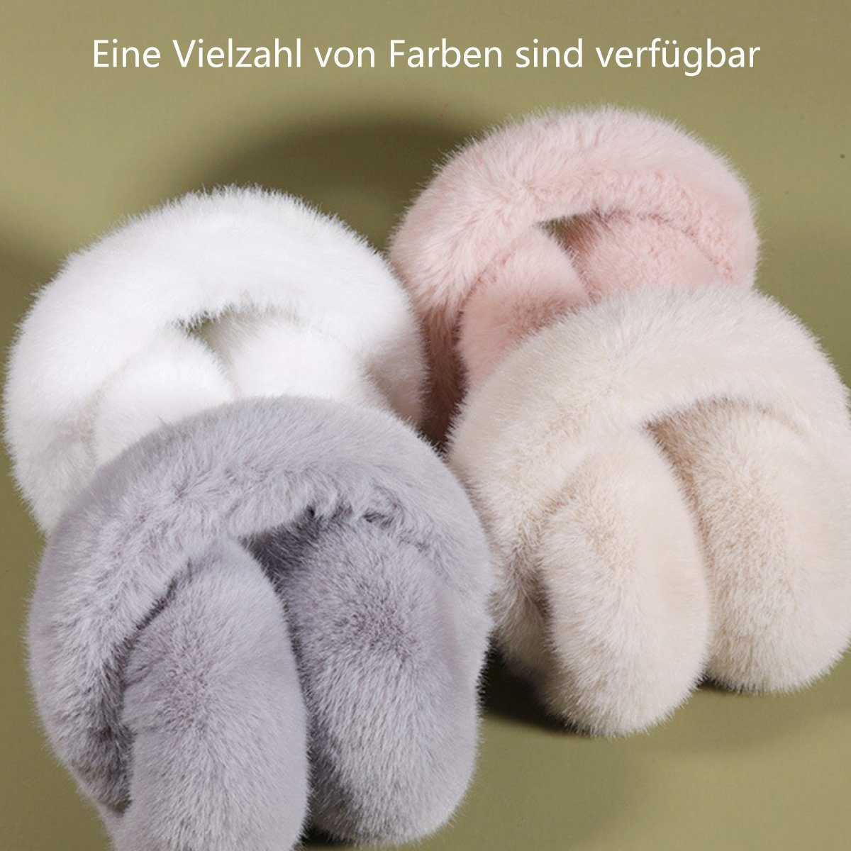 ZmdecQna Ohrenwärmer Unisex Faltbare Ohrenschützer Winter Warm Ohrenwärmer Damen