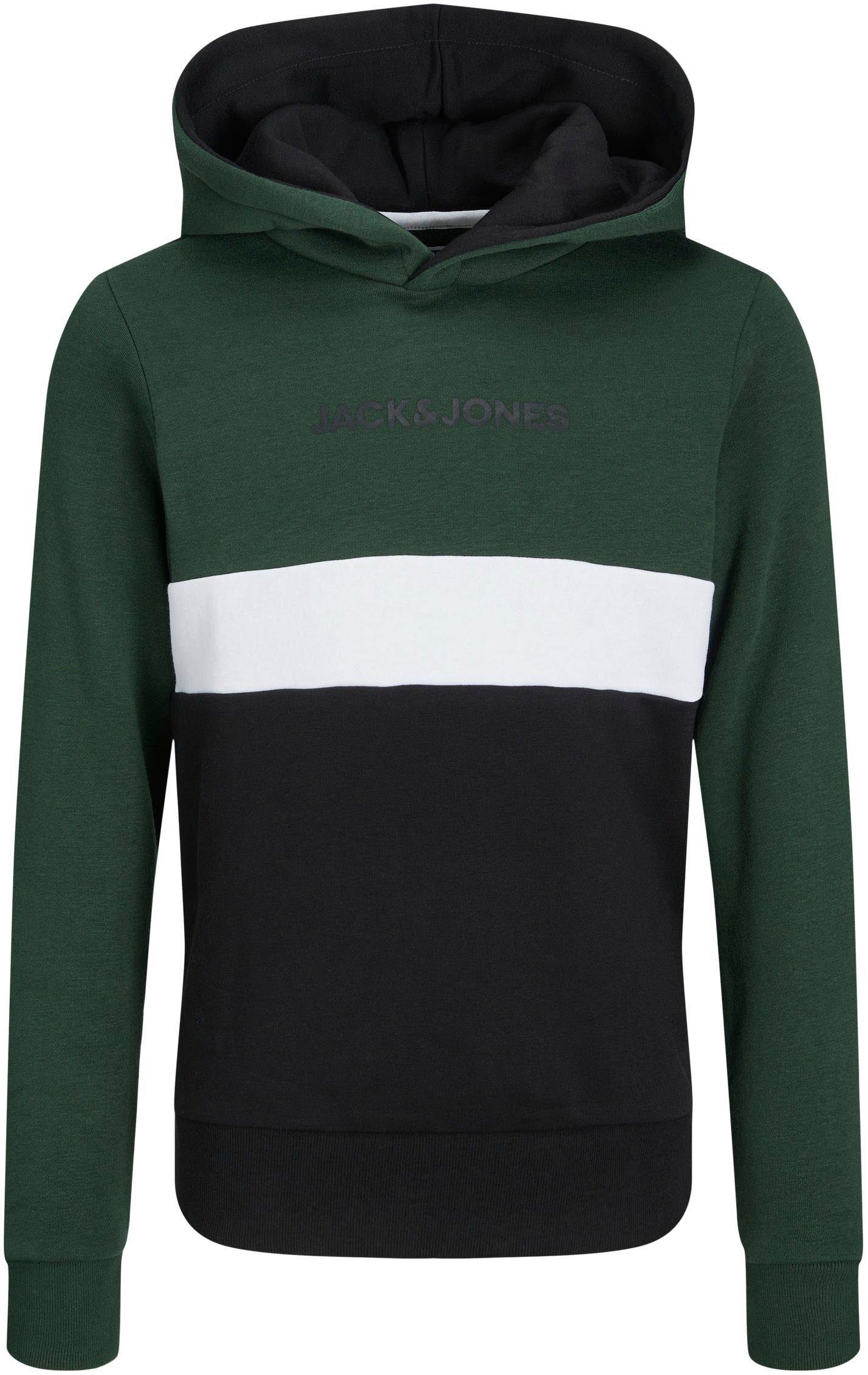 Jack & Jones Junior Hoodie JJEREID BLOCKING SWEAT HOOD SN JNR
