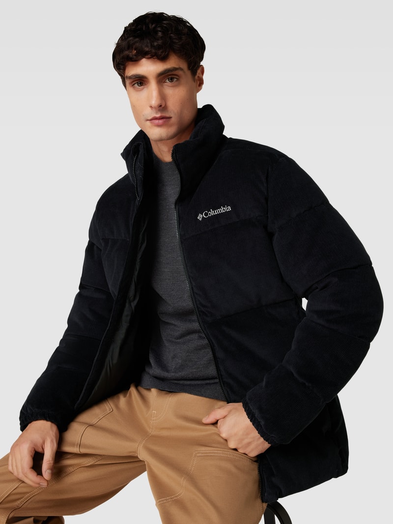 Steppjacke mit Stehkragen Modell 'Puffect™' in schwarz