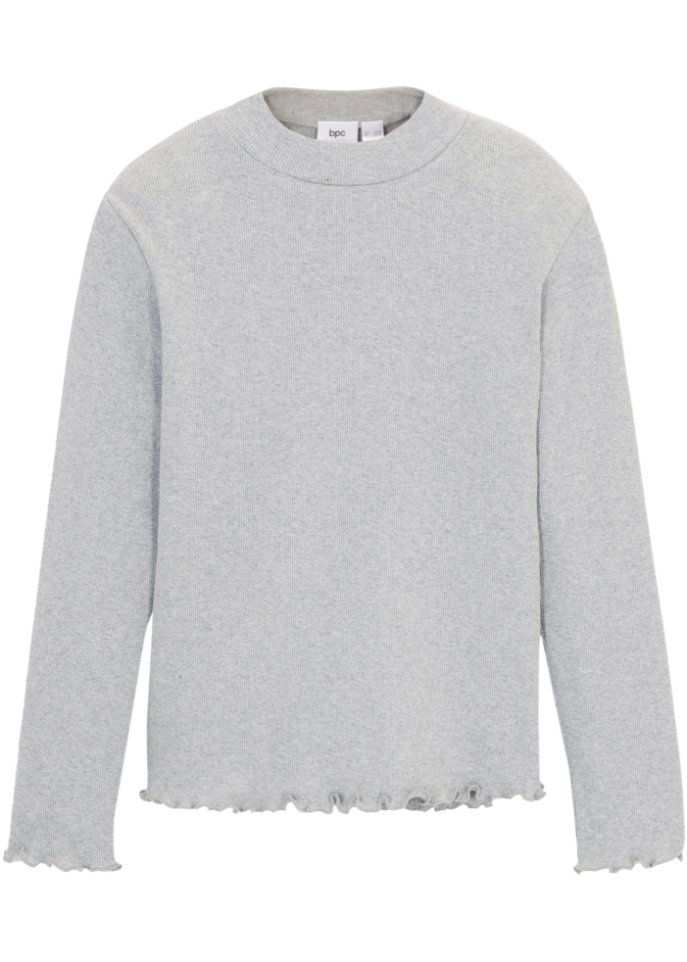 Mädchen Ripp-Langarmshirt