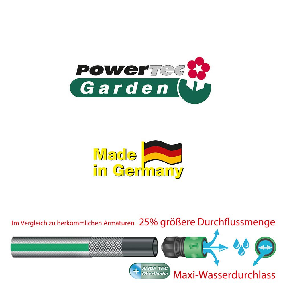 Powertec Garden Gartenschlauch SlideTec, 3/4