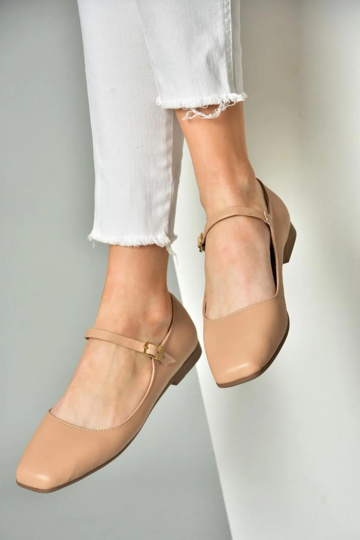 Fox Shoes  S726252509 Hellbraune Ballerinas für Damen