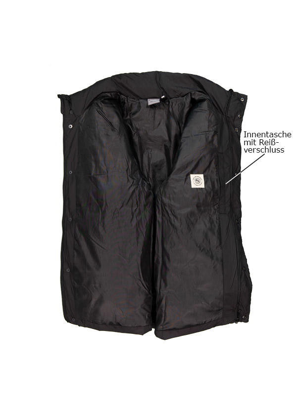 PUMA, Steppjacke, Mikrofaser wasserabweisend, schwarz