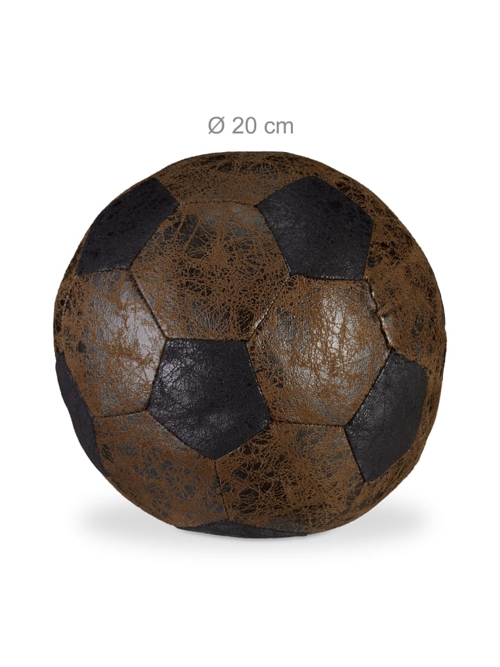 relaxdays Türstopper Fußball in Braun günstig kaufen onesize
