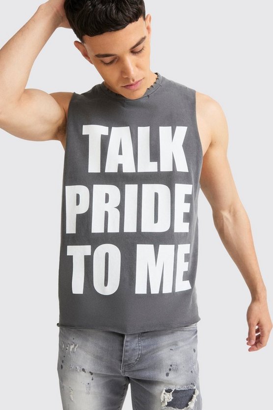 Kastiges zerrissenes Pride To Me Tanktop