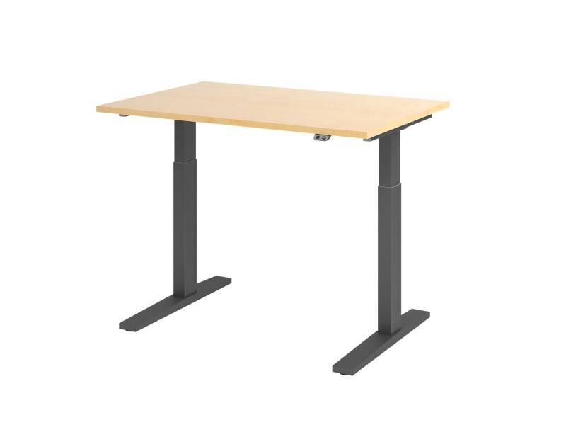 Hammerbacher VXMKA12/3/GDEAUFB Sitz-Stehschreibtisch Ahorn 1.200 x 800 x 1.200 mm