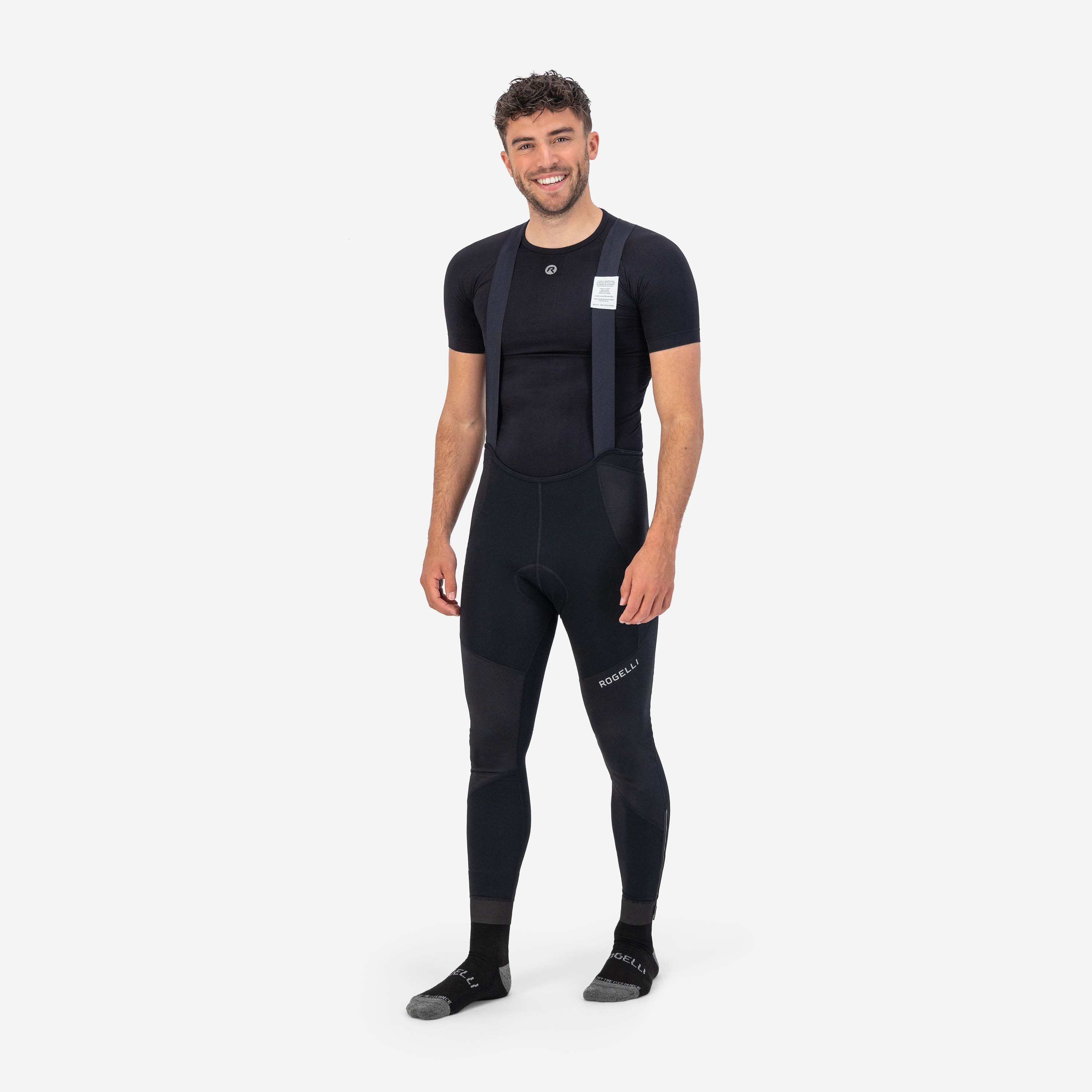 Rogelli Artico Schwarz Herren Radhose Lang Mit Träger