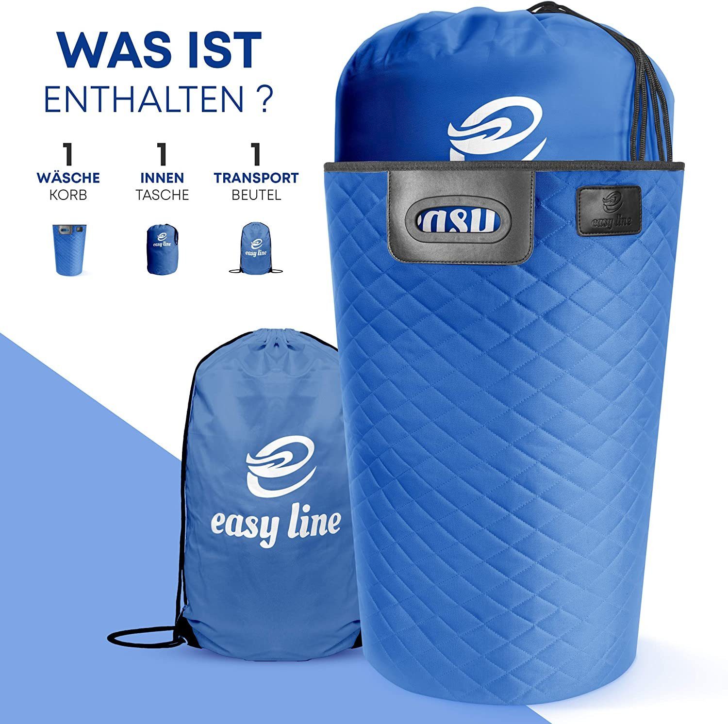 Easy line® Spielzeugtruhe faltbarer Spielzeugkorb Spielzeugaufbewahrungskörbe für Kinderzimmer, XXL und Kinderfreundlich