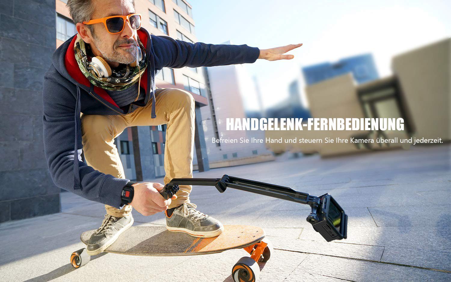 COOAU Action Cam 4K 30fps WiFi Kamera 20MP 170° Weitwinkel Time Lapse Action Cam (4K Ultra HD, 2,4G WLAN (Wi-Fi), mit 32GB SD Karte,EIS Bildstabilisator 170° Weitwinkel Time Lapse, Externem Mikrofon, 2.4G Fernbedienung, Zubehör Kit)