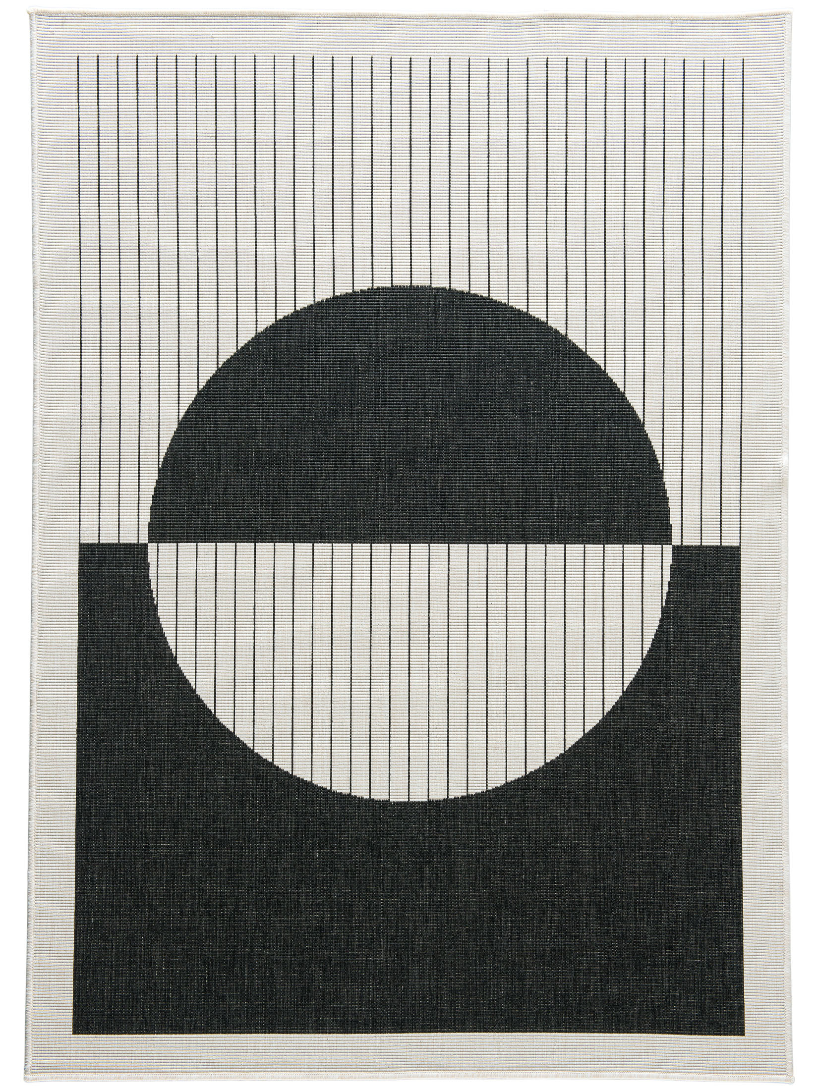 Vestero Outdoor-Teppich, Schwarz/Weiss