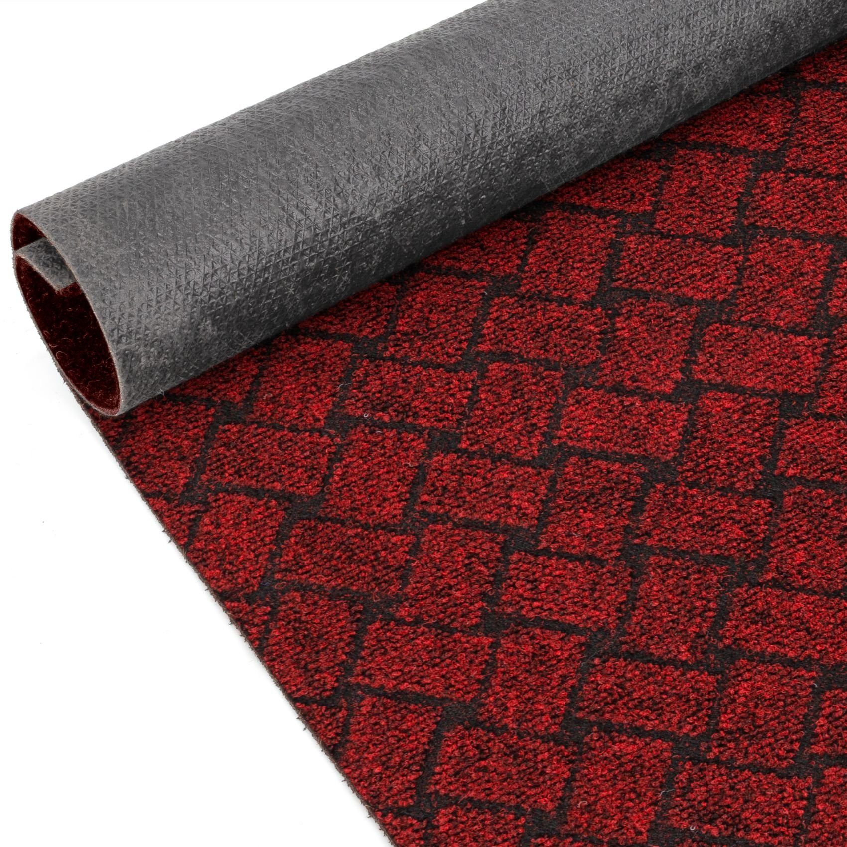 Läufer Flurläufer Fußmatte Textil Vorleger Läufer Melbourne Pflasterstein, ANRO, Rechteckig, Höhe: 6 mm, Textil