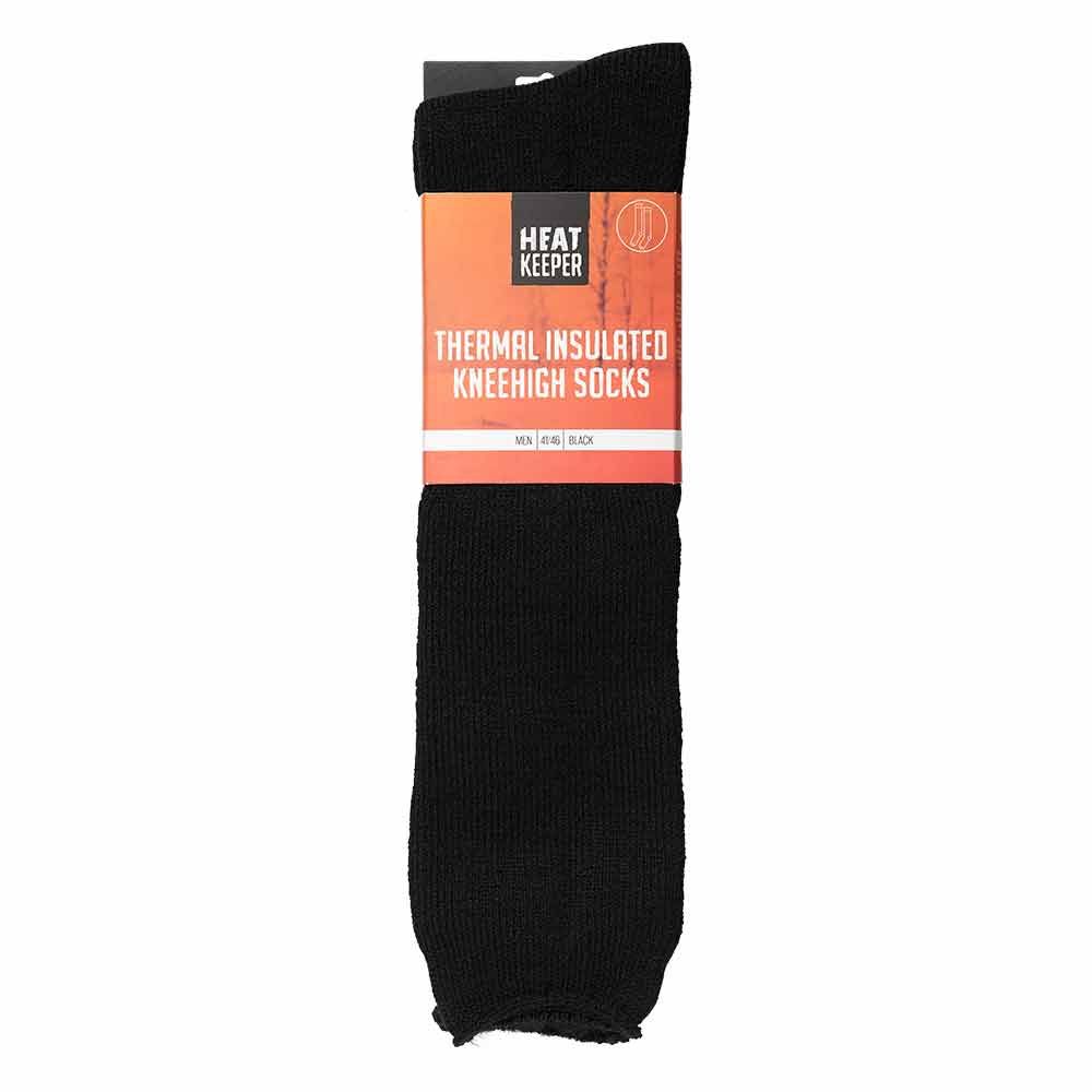 Heat Keeper Schwarze Herren Thermische Kniestrümpfe