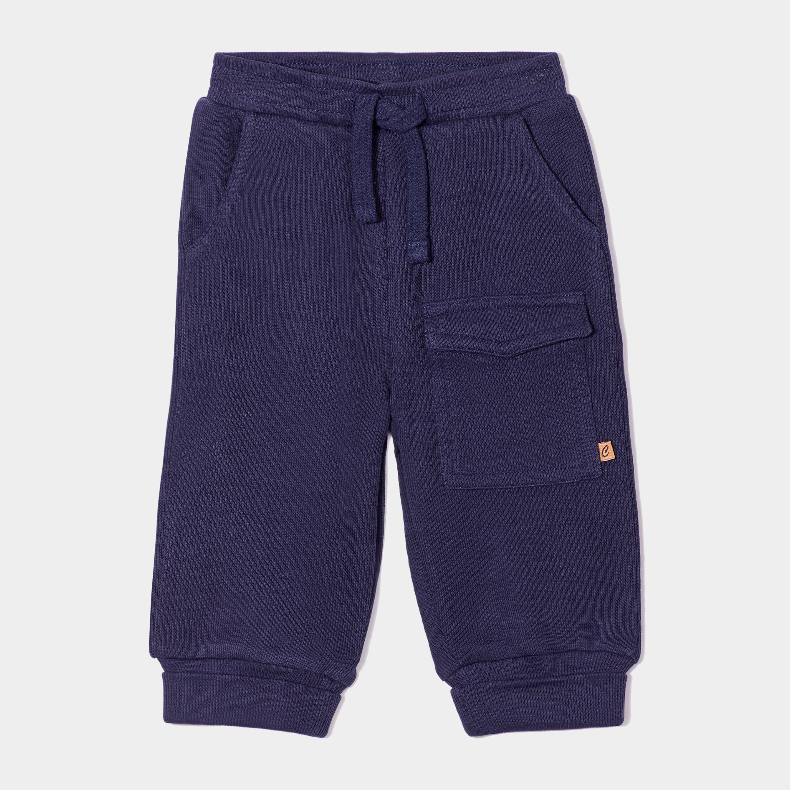 Pantalon jegging taille élastiquée bleu marine bébé garçon | La Halle